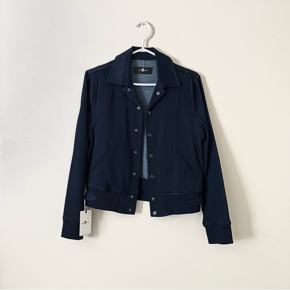 7 For All Mankind Navy Blue Jacket